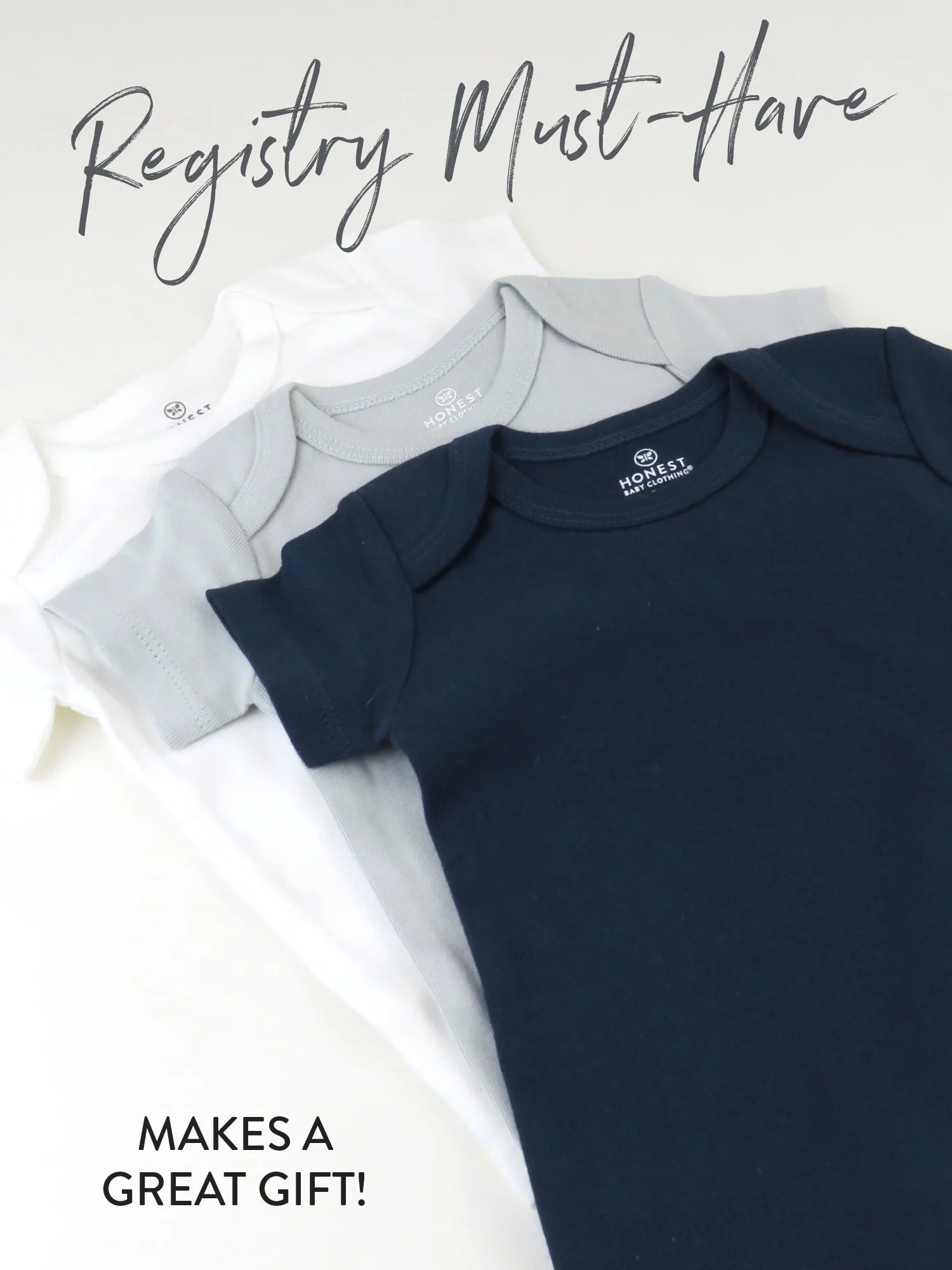 Baby Boy or Girl Gender Neutral Organic Cotton Short Sleeve Bodysuits, 3 Pack (Preemie-24 Months)