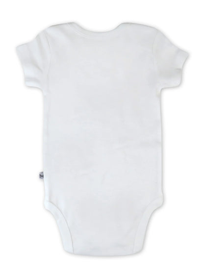 Baby Boy or Girl Gender Neutral Organic Cotton Short Sleeve Bodysuits, 3 Pack (Preemie-24 Months)